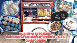 DAGINGNYA MELIMPAH SEPORSI CUMA 20K  SOTO MANG BONIN  Soto Daging Legendaris di Bogor Sejak 1987