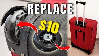 How To Replace Suitcase Luggage Wheels For $10  Repair  XDIY