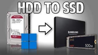 How to Move Windows from a Hard Drive to an SSD  EASIEST METHOD