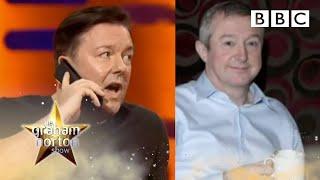 X  Factor Celebrity Spat Ricky Gervais PRANKS Louis Walsh  The Graham Norton Show - BBC