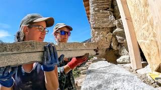 WINDOW BOX GOES VERTICAL... WILL IT STAY? - DIY Building in Portugal