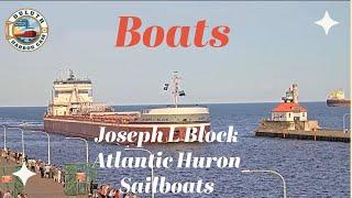 Boats Joseph L Block & Atlantic Huron arrived in Duluth 9042024