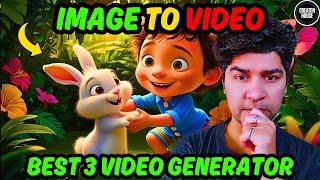 Top 3 FREE Image to video generator  How to generate text and image to video using free AI tools