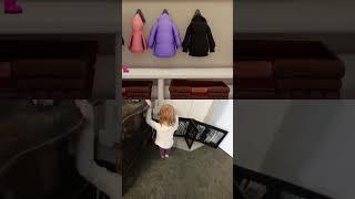 Adley Putting Boots On Daddy Helps Baby Adley with Her Shoes  IRL vs Cartoon Over Under