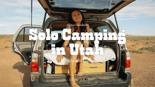 Solo Camping in Utah  Summer Highlight Reel  Alina Outdoors
