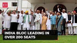 Lok Sabha Results 2024 Congress-led INDIA leading over 200 seats NDA at 290