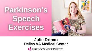 Parkinsons Speech Exercises with Julie Drinan from the Dallas VA in Dallas TX