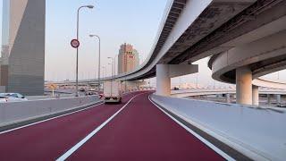  Driving Japan  Tokyo City Highway. Relax and sleep.　首都高速