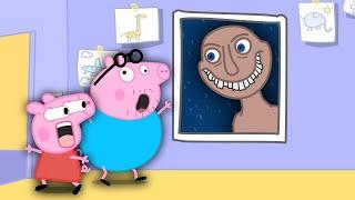 Escape The Man From The Window in Peppa Episodes - Bad Dream