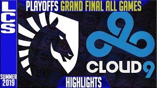 TL vs C9 Highlights ALL GAMES  LCS Summer 2019 Playoffs Grand Final  Team Liquid vs Cloud9