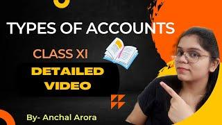 Types of Accounts. what is account class XI ca foundation basic of accounts