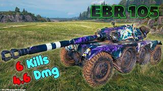 Panhard EBR 105 - 6 Frags 4.6K Damage Master by player _LeeKaNS_