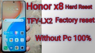 Honor X8 TFY-LX2 Hard resetpattern unlock