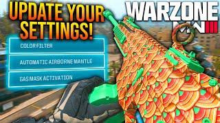 WARZONE Update Your SETTINGS ASAP New BEST SETTINGS You NEED To Be Using WARZONE 3 Settings