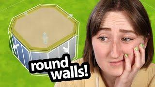 i built a house using ONLY ROUND WALLS