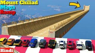 Indian Cars Vs Mount Chiliad Mega Ramp GTA 5