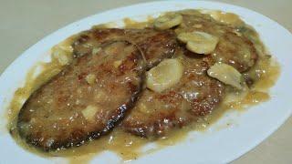 Creamy Burger Steak with Mushroom Gravy Sauce Recipe