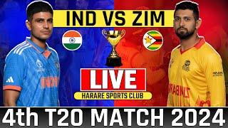 Live Ind vs Zim 4th T20 Match  India vs Zimbabwe Today Live Cricket Match  Zim vs Ind  #cricket