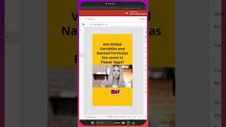 Power Apps Global Variables vs Named Formulas