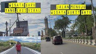 Jalan Menuju ke Wisata BukitGunung Batu Tiwingan Lama Aranio Kab. Banjar Kalsel