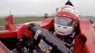 Sebastian Vettels First Laps in a Ferrari