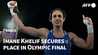 Algerian fans jubilant as Imane Khelif secures place in Olympic final  AFP