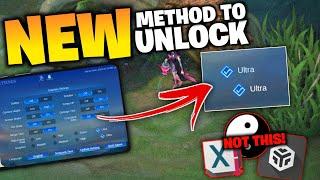 NEWEST Way to ENABLE ULTRA GRAPHICS + ULTRA REFRESH RATE in MLBB  No Root Needed