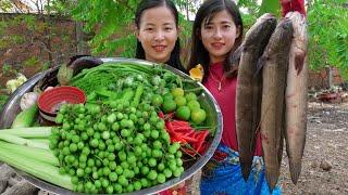 Yummy Cooking Khmer Traditional Food With Fish  CountrySide Daily Life Cooking Skills