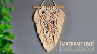 How to Make Macrame Leaf Wall Hanging  Macrame Wall Hanging Tutorial