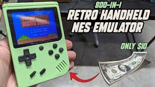 800 in 1 Retro Handheld Gameboy Style NES Emulator Review  ONLY $10