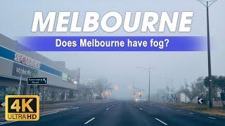 A foggy morning in Melbourne  Drive-through Chadstone to Caulfield  Live in Australia  4K