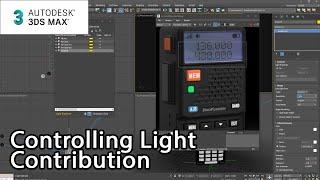 Product Visualization in 3ds Max Controlling Light Contribution – Lesson 15  15