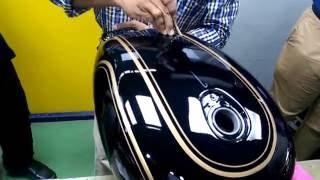 Royal Enfield Tank Pinstriping