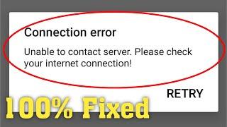Fix Roblox Unable To Contact Server Please Check Your Internet Connection Error  Android & ios
