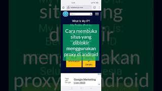 Buka Situs Yang Diblokir Menggunakan Proxy Di Android