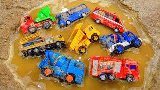 Rescue & Cleaning Mixer Truck Fire Truck Dump Truck Ambulance Bus TayoTruck Towing Stuck in Mud