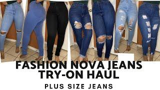 Fashion Nova Jeans Haul  Plus Size Jeans  Size 1516 #WithMe