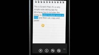 Scratch Pad - Cut and Paste in a WP7 app