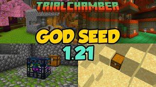 BEST OP Loot SurvivalHardcoreSpeedrun Seed for Java 1.21  Minecraft