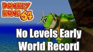 Donkey Kong 64 - No Levels Early in 20012 Former World Record