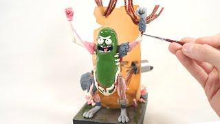 How to make PICKLE RICK out of Polymer Clay  Rick and Morty Sculpture