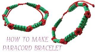 How to make Paracord Bracelet without Buckle and likes flowers.