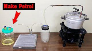 Plastic to Fuel  Using Waste Oil Burner to distill into Petrol