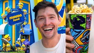 NEW Minion Land Tour & Trying BANANA Popcorn  Universal Orlando 2023