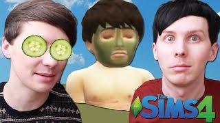 DIL HAS A SPA DAY - Dan and Phil Play Sims 4 #27