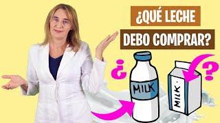 QUÉ es MEJOR LECHE ENTERA DESNATADA o SIN LACTOSA  Qué leche comprar  Alimentación real saludable