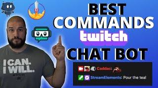 Best Twitch CHAT BOT COMMANDS Streamelements Streamlabs Nightbot & More