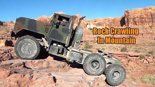 Amazing M35 American Truck 6x6 Rock Hill Climb