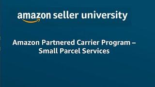 Amazon FBA Partnered Carrier Program - SPD Small Parcel Delivery Services