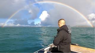 Sea Fishing UK - WET and WINDY day on the Boat - Can I find the fish?   The Fish Locker